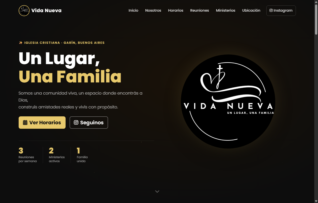 Sitio web de Vida Nueva Iglesia Garín